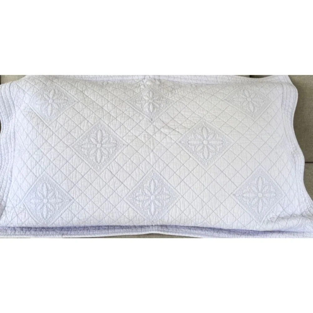 Divatex Lavender Matelasse Quilted Pillow Sham Queen Size